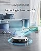 Lefant 4000Pa 2 in 1 Robot Vacuum Cleaner, LiDAR Navigation, Multi-Stage Mapping, Virtual Areas, Robot Vacuum Cleaner Connected by Alexa/APP/WiFi, Ideal for Pet Hair Carpets Hard Floors, M1