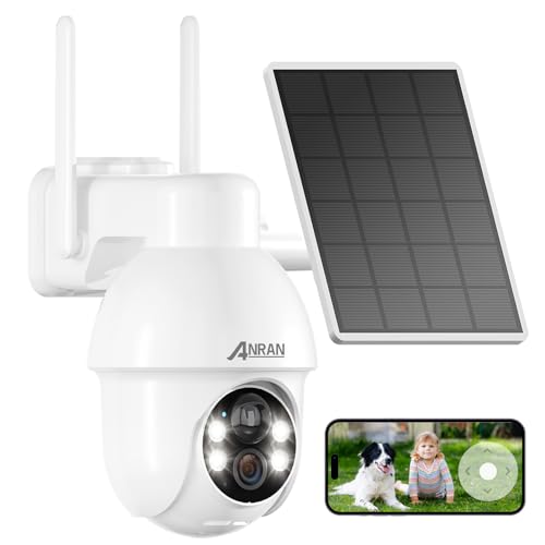 ANRAN [2026 Exclusive Solar Camera Security Outdoor 2K with Adjus...