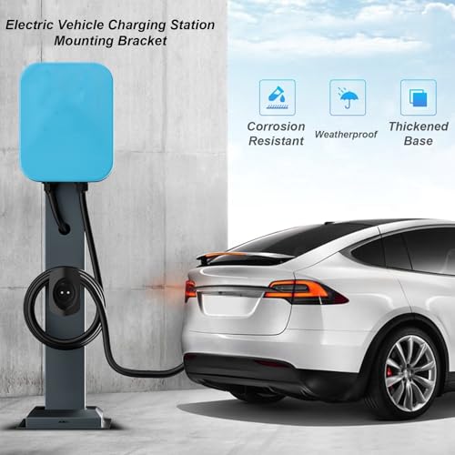 Colonne de charge pour véhicule électrique et support de câble de charge EV durable