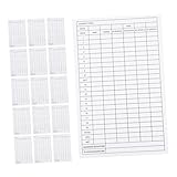 Confiables y duraderas: diseñadas para un uso a largo plazo, estas tarjetas de puntuación minimizan la necesidad de reemplazos frecuentes, ofreciendo una herramienta confiable para los entusiastas del golf, tarjetas de puntuación portátiles, tarjeta de contador de golf