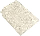 Versátil – se puede utilizar con varios tintes de estampación, tintas y pinturas. Estos sellos pueden le directamente sobre un bloque de acrílico o usarse con una plataforma de estampado como el stamp e de vaessen creative.