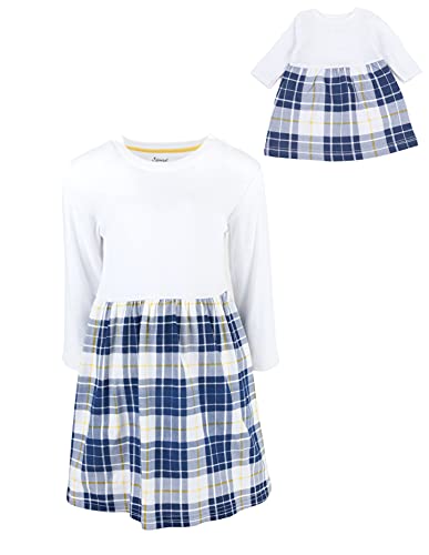 Leveret Kids & Toddler Uniform Matching Girls & Doll Plaid Skirt Dress Variety of Styles (Size 2-14 Years)2