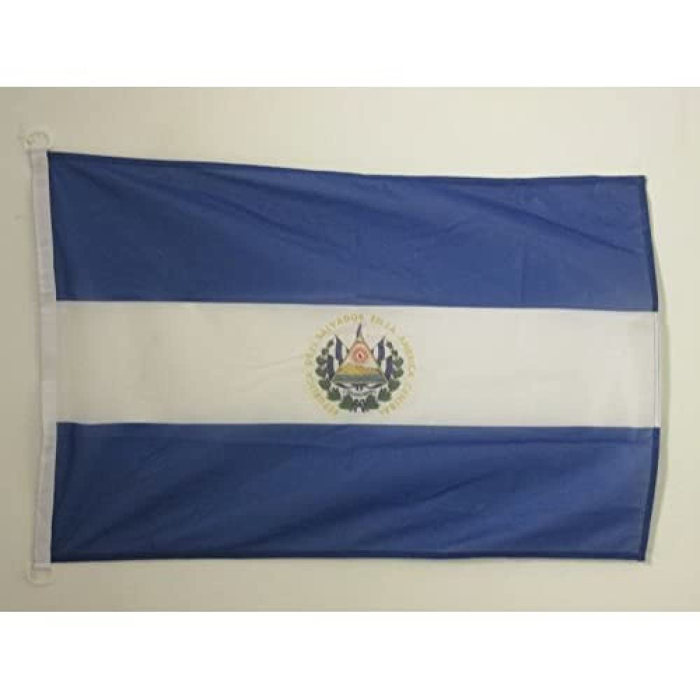 AZ FLAG Bandera Nautica de España Sin Armas 45x30 cm - Pabellón de Conveniencia Española Sin Escudo 30 x 45 Cm, Bandera de Barco con anillas — view 166