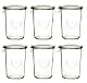 Weckgläser 6x Sturzglas 850ml mit Gummiring und Klammern