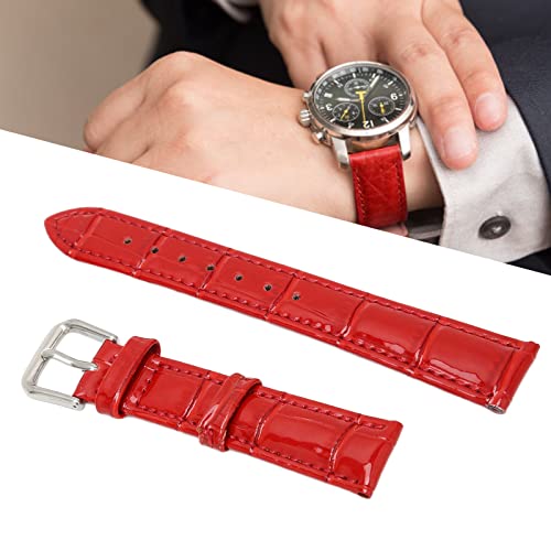 Pulseira de relógio com fivela de pino, pulseira de relógio PU couro multicolorido para homens para