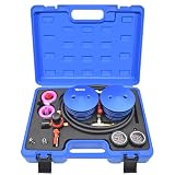 EN-48974 - EGR Cooler Pressure Tester Adapter Set to Diagnose Duramax Diesel Engine EGR Cooler Engine Coolant Leaks into Combustion Chamber - 2002-2016 Chevrolet & GMC 3 Charge Air Cooler CAC Boost Leak Tester with 3' 3.5' 4' 6061 Aluminum Billet End Caps, CAC Pressure Tester with 5Ft. Extension Line and US & EU & JP Standard Air Connectors for Class 7 & 8 Trucks