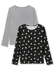 Black Ditsy Floral & Grey(long Sleeve)