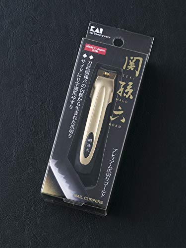 Image of Kai Stone Seki magoroku Premium Nail s, -1843 (type101) Gold color, Comes with Stone Microfiber Cleaning Cloth [Retail Packaging]