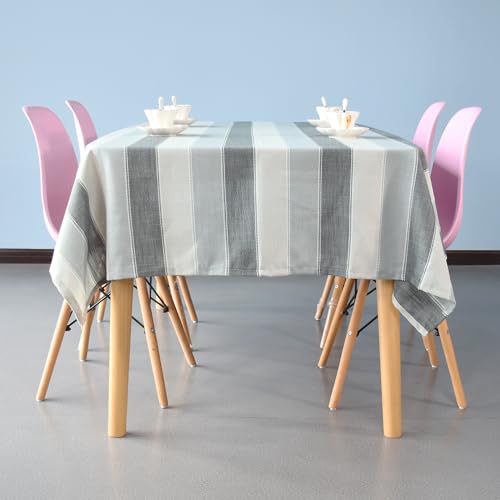 Nappe anti-taches gris rectangulaire pour protéger votre table - 4