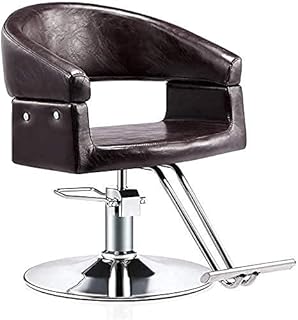 AuLYn Silla hidráulica para Negocios o hogar, peluquería, peluquería, peluquería, sillas Profesionales, Silla giratoria de Cuero Moderna (420 Libras) (Color: marrón) (Azul) (marrón)