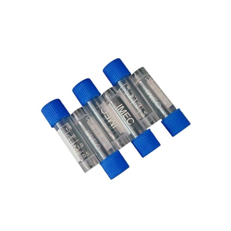 500Pcs/Lot 1.8ml(2ml) Cryovial Cryopreservation Tube Cryogenic Vials Plastic Reagent Bottle With Silica Gel Washer