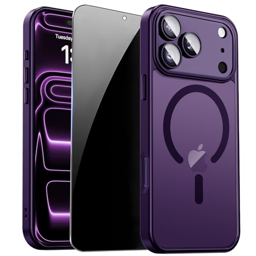 Image of Magnetic for iPhone 17 Pro Max Case, Shockproof Phone Cover, Purple