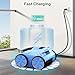 (2025 New) Robotic Pool Vacuum, Robotic Pool Cleaner for Inground Pools, Pool Robot with Smart Navigation, Floor/Wall/Waterline Cleaning, 180 Mins Runtime for Pool Up to 2100 Sq.ft