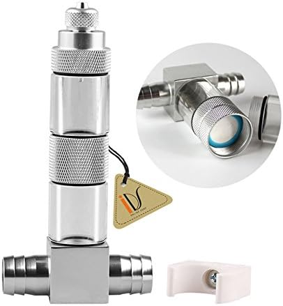 IDS Home Stainless Steel Aquarium CO2 Plant Atomizer Diffuser System with Bubble Counter for Plant Tank, 16mm