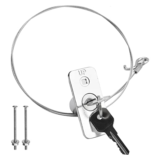 Inbyme Garage Door Emergency Release Lock Kit, Universal Garage Door Opener Part Quick Release Key Lock Cable #TOP5