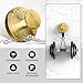 4 Pack Gold Suction Shower Hooks – Reusable Bathroom Holders for Towel, Loofah, Razor – No Tools or Drilling – Strong Suction for Glass, Tile, Mirror – Removable for Home & Travel