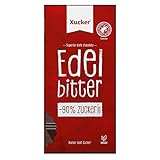 Xucker | 5 Tafeln Edelbitter Schokolade | Xylit - Xylitol | ohne zugesetzten Zucker...