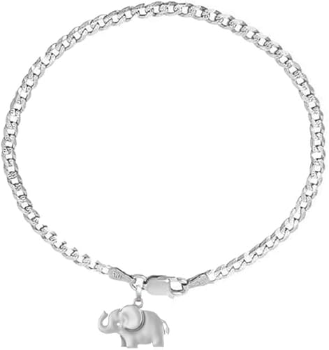 INDIA MADE 92.5% pure Sterling Silver Curb Designer Bracelet with fashionable El