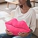 AELS 3D Large Lips Throw Pillows, Set of 2, Soft Decorative Love Pillows, Velvet Cute Pillow for Couch, Sofa, Bed, Living Room, Bedroom, Vivid Pink