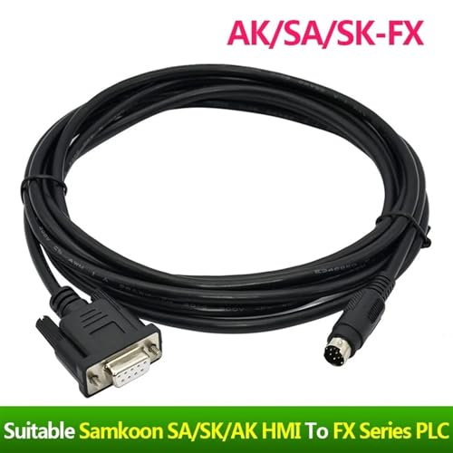 Cable de programación SA/SK/AK-FX para conectar panel táctil HMI a PLC FX 2
