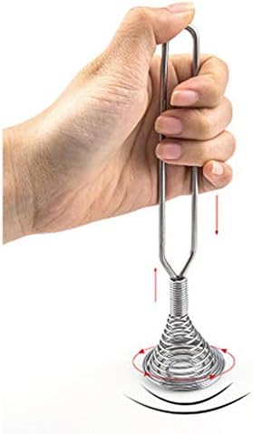 GUMEI Practical Kitchen Push Spiral Manual Egg Beater Tool Portable Whisk for Milk Drink Coffee Shake Frother Mixer Foamer Cooking Home Baking Gadgets
