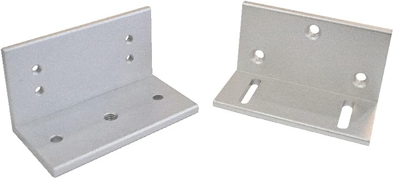 UHPPOTE Z Shape Aluminum Bracket for 120Lbs 60kg Electric Magnetic Lock