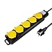 Produktbild LogiLink LPS255 - Steckdosenleiste für den Aussenbereich, 5-fach (5x CEE 7/3) mit IP 44 Schutz und Ein-/Aus Schalter, Outdoor