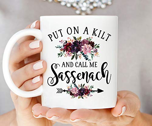 Outlander Sassenach Coffee Cup - Highlander Mug - Scottish Mug - Jamie and Claire