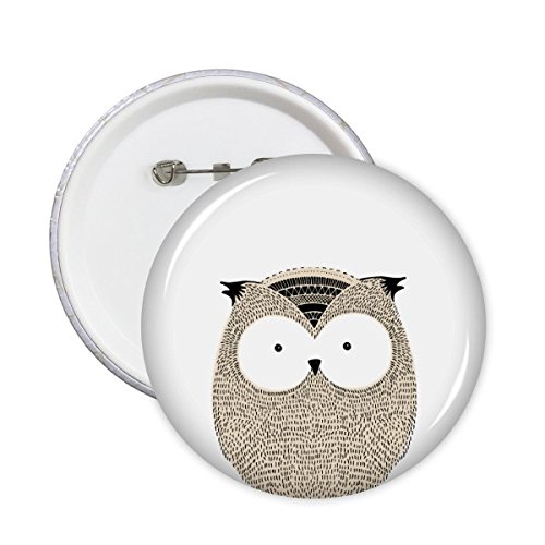 Pin Badge Bouton Hibou DIYthinker XXL, Idée Cadeau Originale pour Passionnés de Design