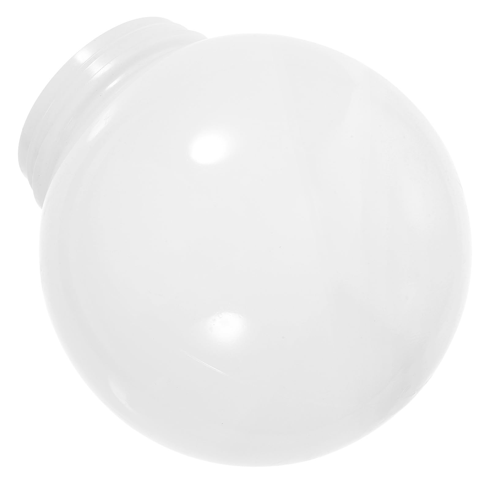 OSALADI Acrylic Globe Lamp Shade Replacement, Outdoor Round Globe Light Cover for Wall Lamp Post Fixture, 5. 9 Inch White