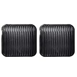 GRAND ORANGE Brake and Clutch Pedal Pad Kit, Compatible with Jeep Wrangler TJ LJ 1987-2006 Fit Jeep Cherokee XJ 1987-2001 52002750 20780 2pcs Black Brake Pedal Covers