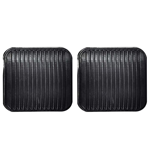 G-PLUS 2PCS Brake and Clutch Pedal Pad Kit 2pcs Compatible with 1987-2006 Jeep Wrangler TJ LJ,Fit 1987-2001 Jeep Cherokee XJ 20780 Black
