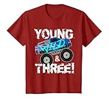 3 Year Old Monster Truck Birthday Shirt