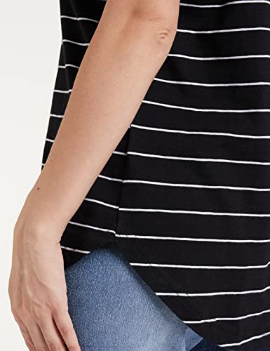 Image of Amazon Brand - Symbol Women's Cotton Striped Relaxed Fit T-Shirt (Available in Plus Sizes)