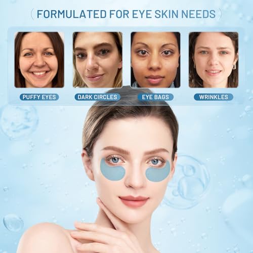 Under Eye Patches Masks - Reduce Puffy Eyes, Dark Circles,Undereye Bags, Wrinkles,Infused Peptide Collagen and Hyaluronic Acid,Vegan Cruelty-Free Self Care - Image 3
