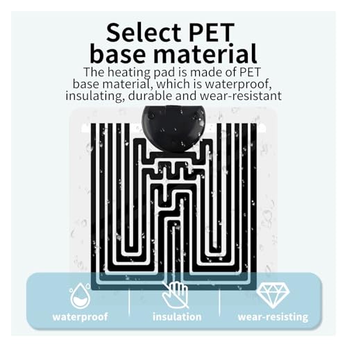 Tapete calefactor para reptiles 7W 15x28cm con control miniatura 6