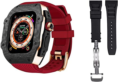 Boîtier de luxe en fibre de carbone pour Apple Watch Ultra 49 mm iWatch