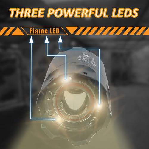 ACETECH Airsoft Pistol/Riffle Flash Tracer Unit Blaster 14mm CCW Negative Thread with M14- to M11+ Green/Gel BB LED Flare Lighting Effect (Tan) - Thumbnail 7