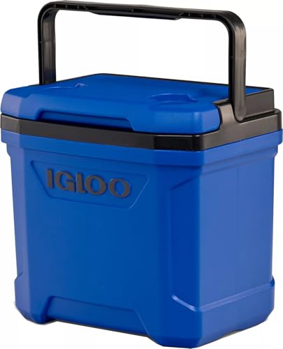 Image of Igloos Cooler Hard-Sided Ice Chest, Insulated Portable Cooler, Heavy-Duty, Leak-Resistant Lid, Lightweight Ergonomic Handle