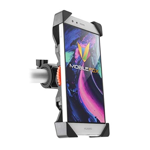 MOBILEFOX 360° cykel styrhållare justerbar mobiltelefon styrstång hållare vridbar smartphone klämhållare för Huawei P8 P9 Lite Plus