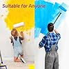 Rouleau à Peinture, 70-110cm 2 en 1 Kit de Rouleaux à Peinture avec Perche Télescopique Réglable, Kit de Peinture Professionnel en Acier Inoxydable Adapté à Peinture Murale, Peinture, Décoration
