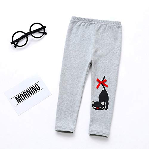 Girls Cute Cat Print Shinny Pants Elastic Waist Causal Sport Active Tights Trousers Stretchy Leggings Sweatpants3