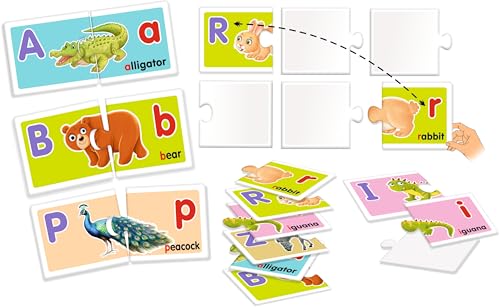 Image of Creative's ABC Animals, Learn the Alphabet with Animal Names, Early Puzzles, Learning & Educational Puzzles for Kids, Self-Correcting, Letter Sound Recognition, Ages 3 & Up