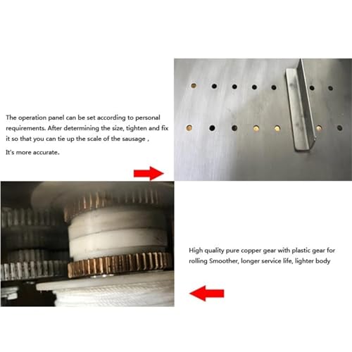 Miniatura 7 de Máquina For Atar Nudos De Salchichas Manual De Acero Inoxidable, Herramienta For Atar Y Anudar Salchichas De Grado Comercial Tripas, Equipohacer Enrollado