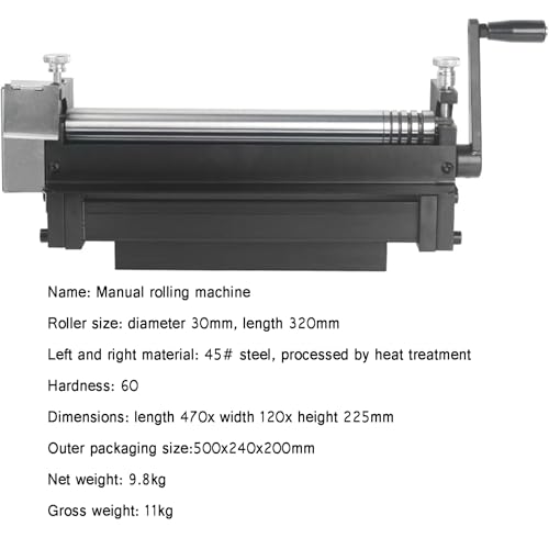 Laminadora manual de chapas de 320 mm para doblado de precisión de cobre 5