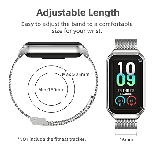 Image of Strap for Amazfit Band 7 Metal Replacement Strap Wristband Watch Strap Compatible with Amazfit 7 Fitness Tracker smartwatch
