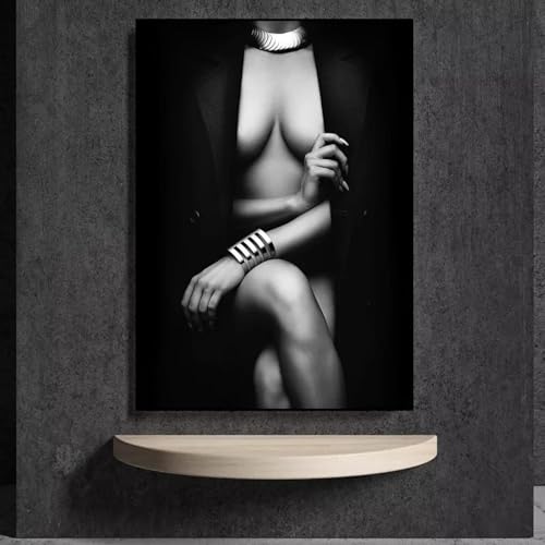 Impression sur toile femme artistique verre de vin décoration premium