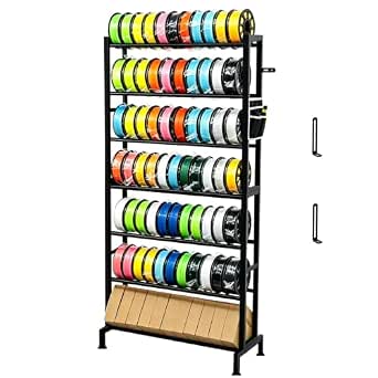 Amazon.com: Intmo 3D Printer Filament Rack 7 Tier, Filament Storage ...