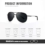 Eiuizah Polarized Aviator Sunglasses for Men Women, Driving Mens Sun Glasses with UV Protection for Fishing Golf - Image 3