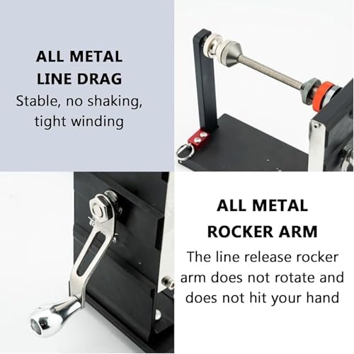 Hand Crank Spooler Winder, Portable Table Mounted Reel Spooler,with Adjustable Tension,for Fishing Line Spooling